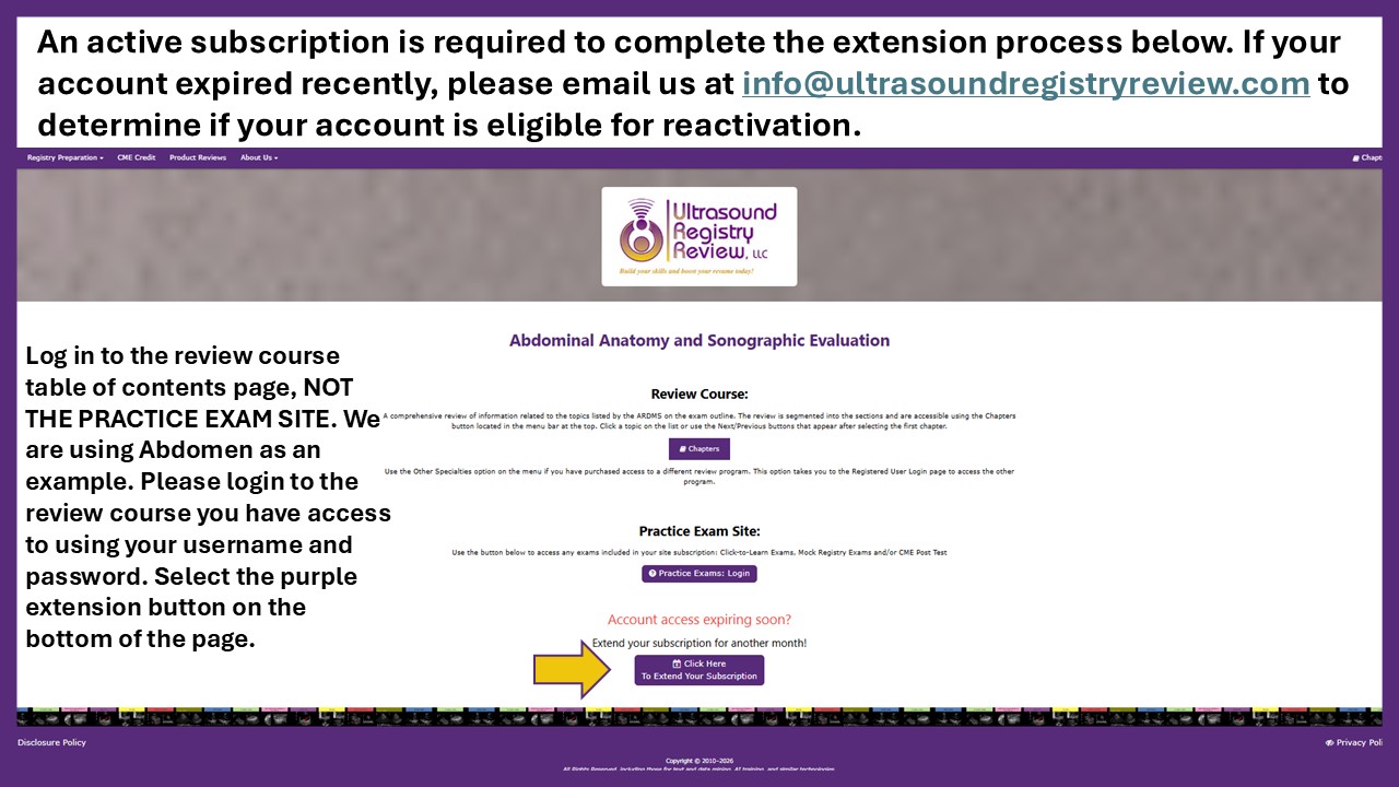Extending your subscription