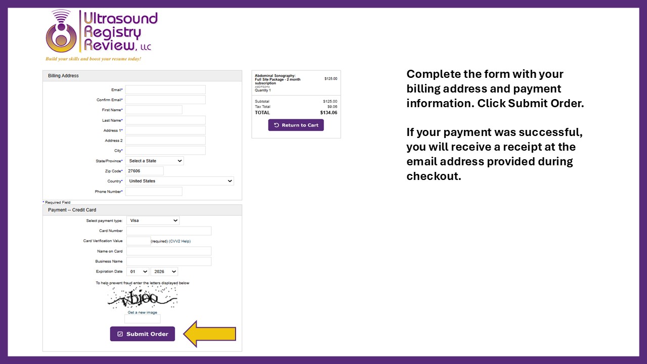 Payment Instructions Step 6